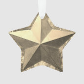 Golden Star Holiday Ornament (Vorderseite)
