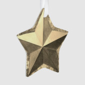 Golden Star Holiday Ornament (Vorderseite)