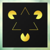 Golden Star-Illusion Fensteraufkleber (Blatt 3)