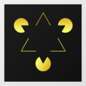 Golden Star-Illusion Fensteraufkleber (Blatt)