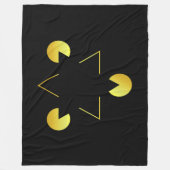 Golden Star Illusion Fleece Blanket (Vorderseite)