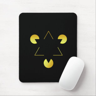 Golden Star Illusion  Mauspad