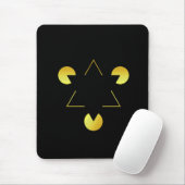 Golden Star Illusion Mousepad (Mit Mouse)