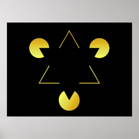 Golden Star-Illusion Poster (Vorne)