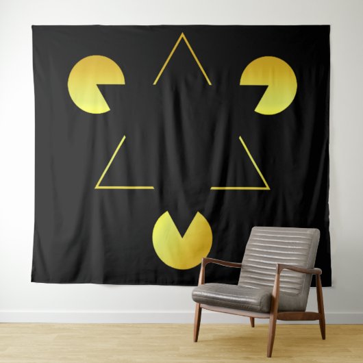 Golden Star-Illusionsband Wandteppich (Beispiel (Horizontal))