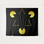 Golden Star-Illusionsband Wandteppich (Vorderseite (Horizontal))