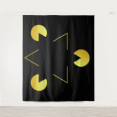 Golden Star-Illusionsband Wandteppich (Vorderseite)
