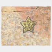 Golden Star in the Rocks FLEECE BLANKET (Vorderseite (Horizontal))
