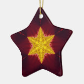 Golden Star Keramik Ornament (Links)