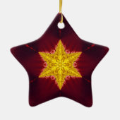 Golden Star Keramik Ornament (Hinten)