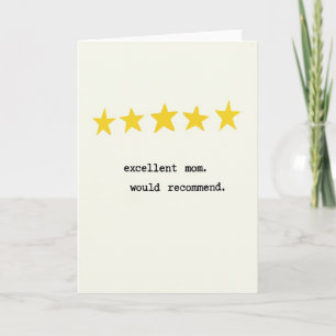 Golden Star Mutter Lob Karte