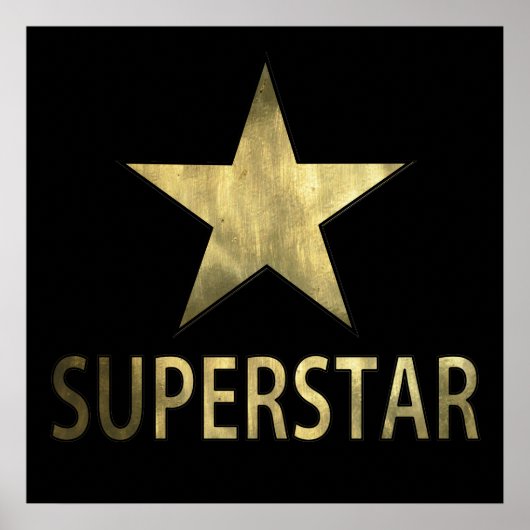Golden Star Superstar Poster (Vorne)
