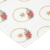 Golden Star und Weihnachtsmann Vector Tableclout Tischdecke (Schrägansicht)