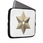 Golden Star von David Laptopschutzhülle (Vorne Rechts)