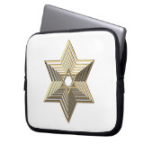 Golden Star von David Laptopschutzhülle (Vorderseite Links)