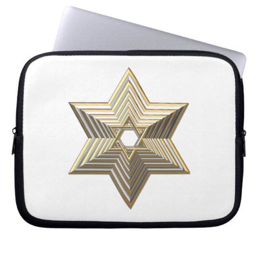 Golden Star von David Laptopschutzhülle (Vorderseite)