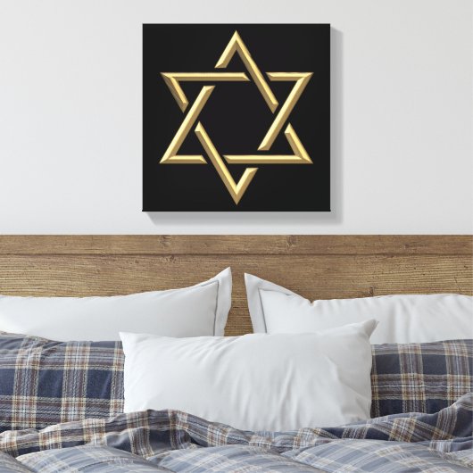 Golden Star von David Leinwanddruck (Insitu (Schlafzimmer))