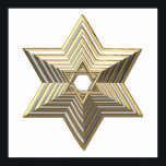 Golden Star von David Poster<br><div class="desc">Der Goldene Stern von David Feel kann mit den großartigen Anpassungswerkzeugen von Zazzle eigene Worte und Bilder hinzufügen. Dieses Design ist auch auf Dutzenden anderer Produkte erhältlich. Danke,  dass du vorbeigekommen bist! Gott segne!</div>