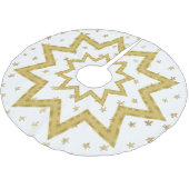 Golden Star - Weihnachtsbaumrock Polyester Weihnachtsbaumdecke (Schrägansicht)