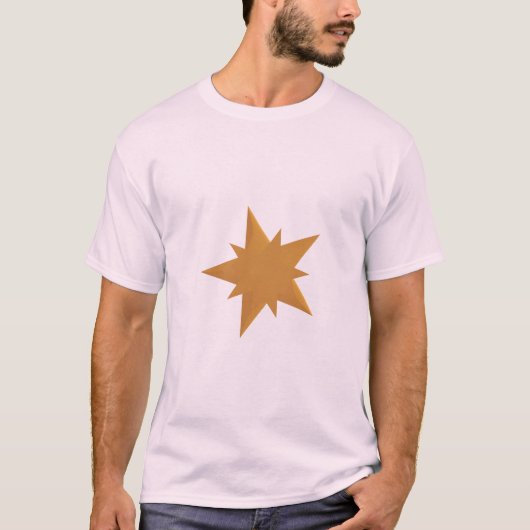 Golden Starburst Minimalist Shine Bright T-Shirt (Vorderseite)