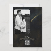 Golden Stardust Eclipse Celestie Vielen Dank Einladung (Rückseite)