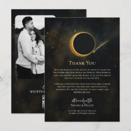 Golden Stardust Eclipse Celestie Vielen Dank Einladung