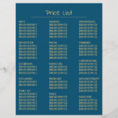 Golden Starfish, Beautician, Beauty Salon Advert Flyer (Hinten)