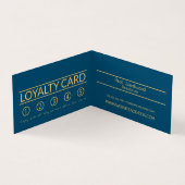 Golden Starfish, Beautician, Loyalty Card Visitenkarten (Innenseite)