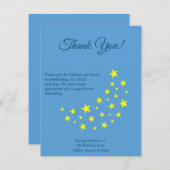 Golden Starry Moon, Picton Blue Birthday Danke (Vorne/Hinten)