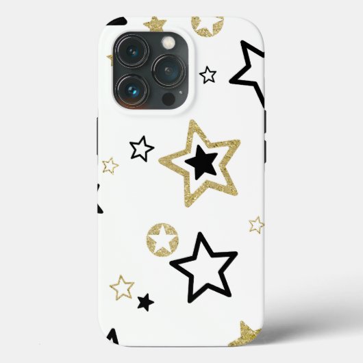 Golden Stars Classy Case-Mate iPhone Hülle (Rückseite)