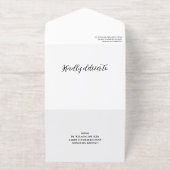 Golden Stars & Flares Arch Foto Süß 16 All-in-One-Einladung (Außenseite)