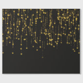 Golden Stars Geschenkpapier (Flach)