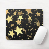 Golden Stars Mouse Pad Mousepad (Mit Mouse)