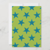 Golden Stars Muster 20 Dankeskarte (Rückseite)