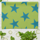 Golden Stars Muster 20 Geschirrtuch (Gefaltet)