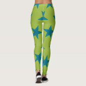 Golden Stars Muster 20 Leggings (Rückseite)