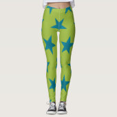 Golden Stars Muster 20 Leggings (Vorderseite)
