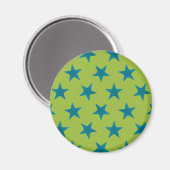 Golden Stars Muster 20 Magnet (Vorderseite/Rückseite)