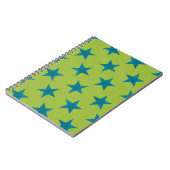 Golden Stars Muster 20 Notizblock (Linke Seite)