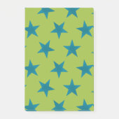 Golden Stars Muster 20 Post-it Klebezettel (Vorderseite)