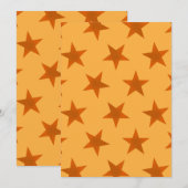 Golden Stars Muster 2 Dankeskarte (Vorne/Hinten)