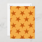 Golden Stars Muster 2 Feiertagspostkarte (Vorne/Hinten)