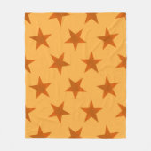 Golden Stars Muster 2 Fleecedecke (Vorderseite)