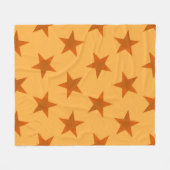 Golden Stars Muster 2 Fleecedecke (Vorderseite (Horizontal))