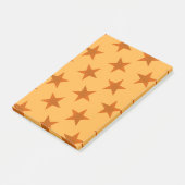 Golden Stars Muster 2 Post-it Klebezettel (angewinkelt)