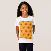 Golden Stars Muster 2 T-Shirt (Vorne ganz)