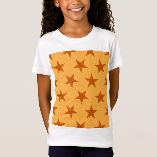 Golden Stars Muster 2 T-Shirt (Vorderseite)