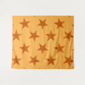 Golden Stars Muster 2 Wandteppich (Vorderseite (Horizontal))