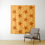 Golden Stars Muster 2 Wandteppich (Beispiel)