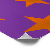 Golden Stars Muster 3 Poster (Ecke)